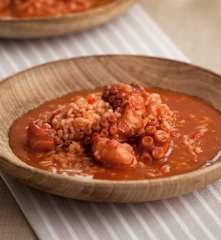 Arroz con pulpo
