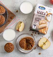 Muffinki marchewkowo-jabłkowe z mąką z płaskurki