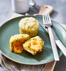 Kartoffelküchlein mit Cheddarkern