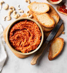 Vegan, Kaju ve Köz Biber Ezmesi