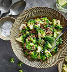 牛肉糜炒西兰花