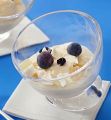 Helado de chocolate blanco