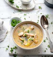 Zupa z rumienionym indykiem i kapustą pekińską (z osłoną noża miksującego 2.0)