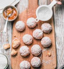 Sablés noix de coco, fleur d'oranger et abricot