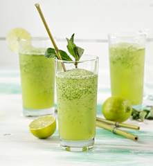 Granizado de lima y menta