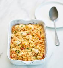 Arroz de tamboril e camarão