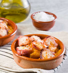 Revolconas con pulpo