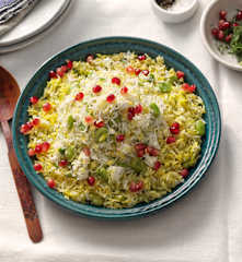 Arroz persa con habas y granada - Irán