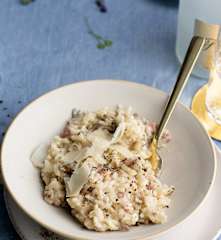 Risotto z boczniakami i szampanem