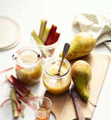 Compote poire-rhubarbe