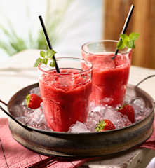Erdbeer Slush mit Wodka