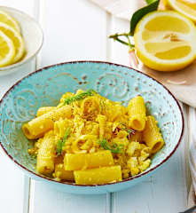 Pasta fredda al profumo di zafferano e limone