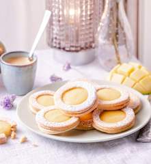 Petits sablés à la crème de mangue