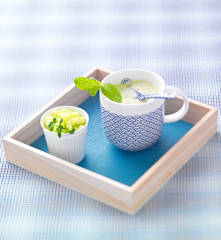 Velouté de concombre glacé