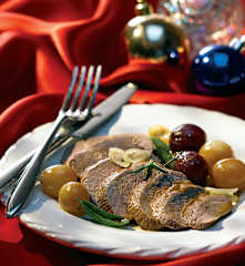 Petto d'anatra all'uva