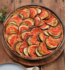 Torta salata alla ratatouille