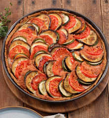 Tarte salée à la ratatouille