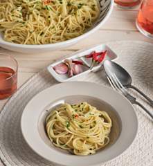 Espaguetis con ajo, aceite y guindilla