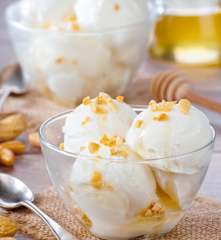 Frozen yogurt arachidi e miele