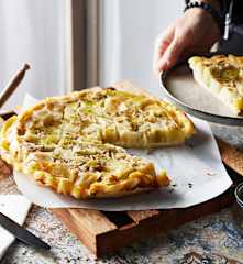 Tarte poireau-chèvre façon tatin