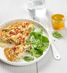 Quiche sans pâte aux haricots verts et pommes de terre