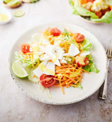 Kabeljau-Salat mit Mangodressing