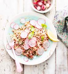 Salade de radis et boulgour aux herbes