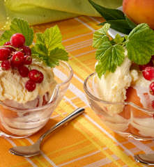 Coppa gelato alla pesca