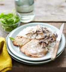 Escalope de veau à la normande