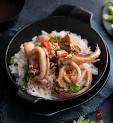 Squid with Ginger and Soy