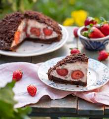 Kopiec kreta z truskawkami