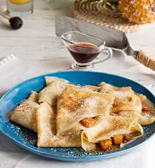 Crêpes de piña colada (Hestan Cue™)