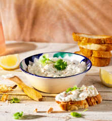 Dip cremoso de langostinos