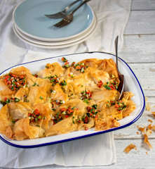 Filo chicken pie