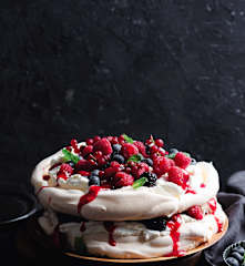 混合浆果蛋白饼