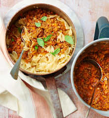 Sauce bolognaise aux lentilles