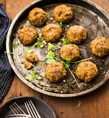 Boulettes automnales butternut-châtaigne-champignon