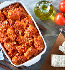 Paccheri gratinati al ragù di tofu (vegan)