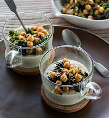 Yoghurt soup cups