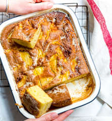 Gâteau aux pommes et sucre vanillé