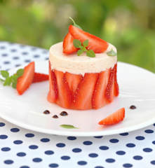 Bavarois tomate-fraise