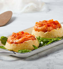 Shrimp and Parmesan Polenta Cups