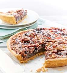 Pay de nuez con chocolate