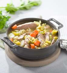 Caldo con ternera y verduras