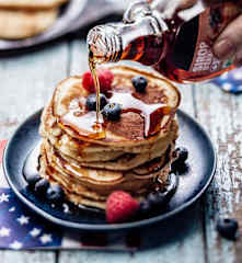 Pancake au sirop d'érable (USA)
