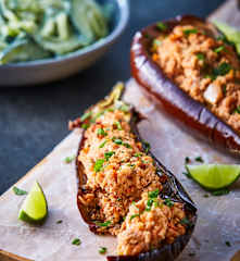 Imam bayildi (berenjenas rellenas)