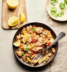 三文鱼菌菇烩饭