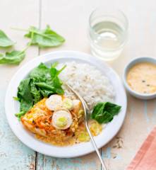 Curry de cabillaud aux fruits de la Passion