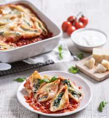 Muszle makaronowe faszerowane ricottą i szpinakiem