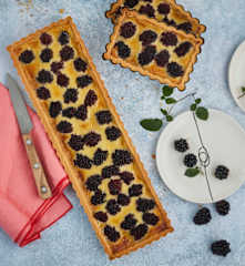 Tarte aux mûres et cardamome